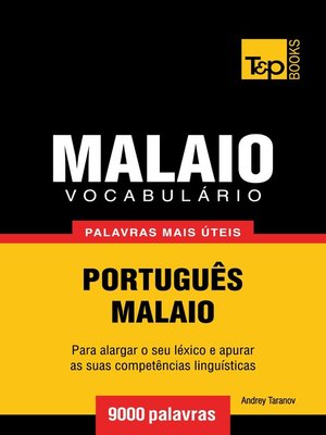 cover image of Vocabulário Português-Malaio